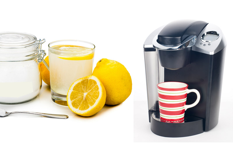 coffee maker clean with Lemons